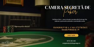 Masa de poker în inima Bucureștiului: Full House Poker, o cameră secretă exclusivistă pentru închiriere privată